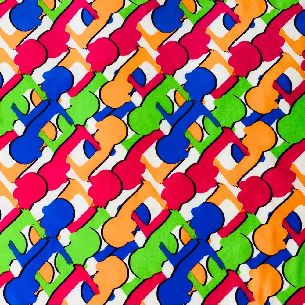 NWT SILKLETTE ‘Conversations’ 100% Fine Silk Kerchief Scarf MULTICOLOR